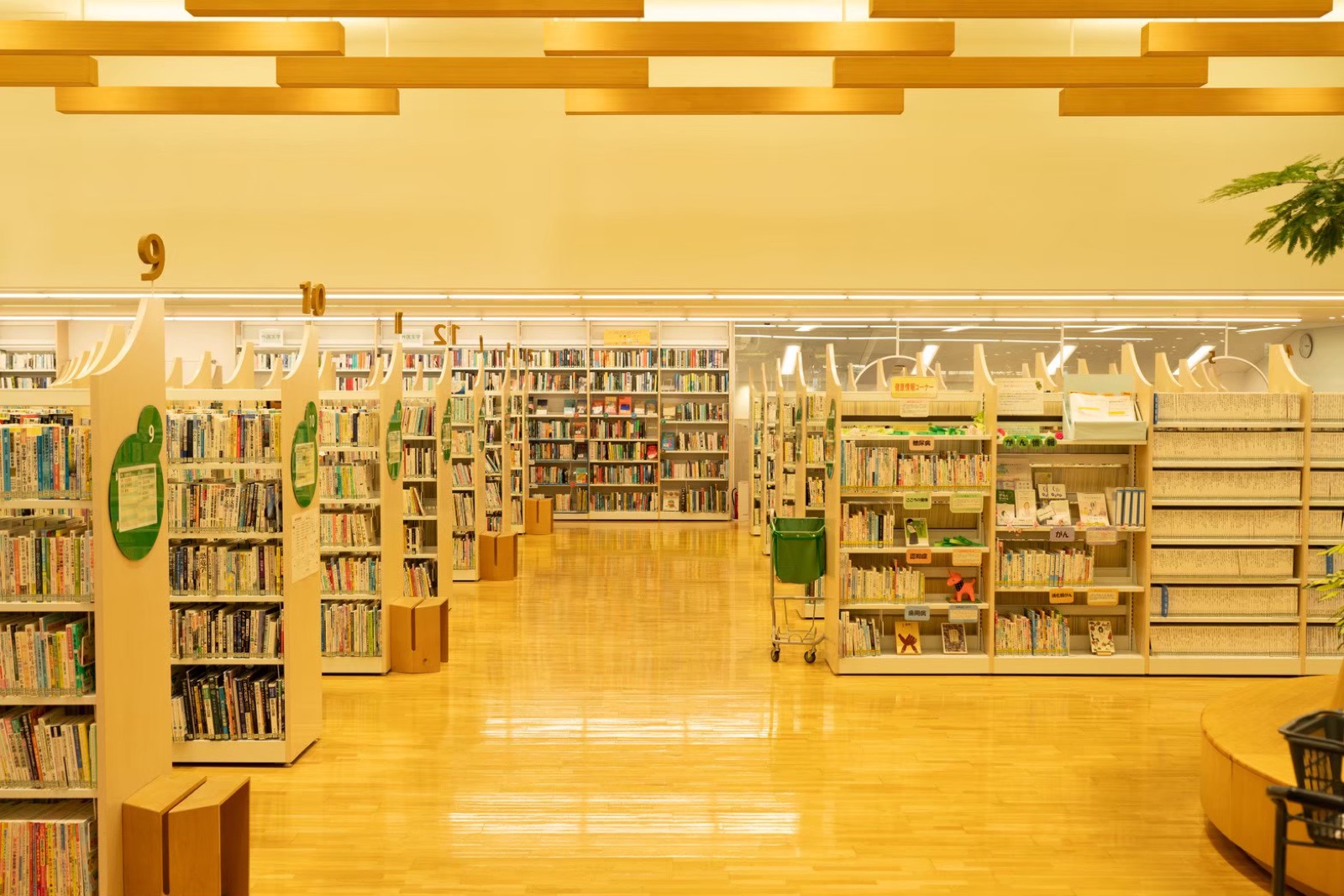 徳島市立図書館の一般書架