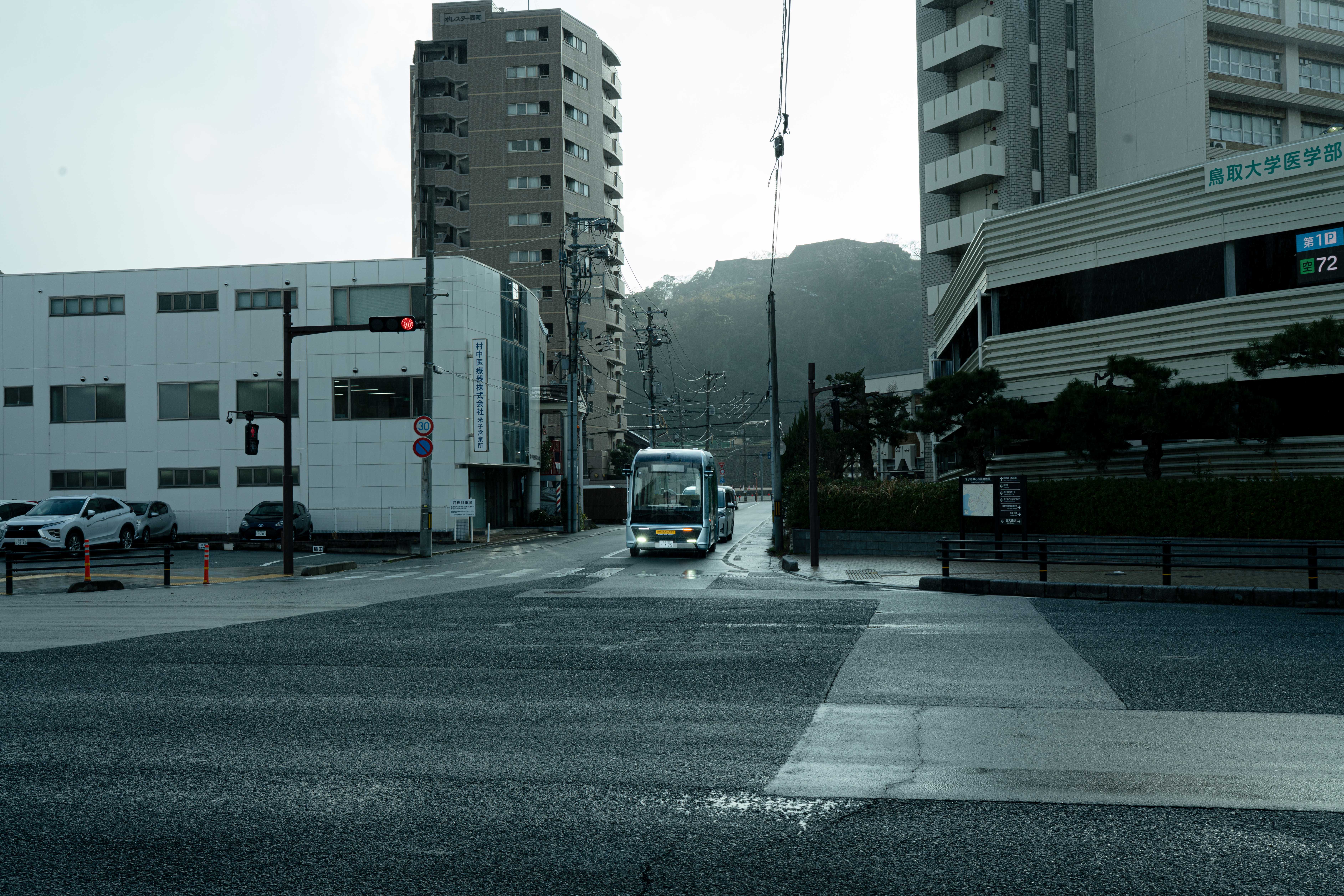 自動運転バス実証実験の様子